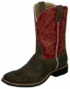 Twisted X MTH0002 for $154.99 Men's' Top Hand Western Boot with Coffee Distressed Leather Foot and a New Wide Toe